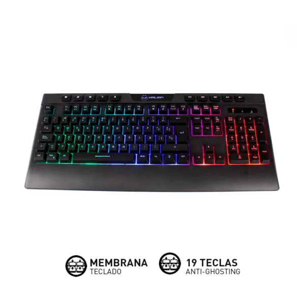 Teclado Multimedia Gaming Marca Halion Modelo Barbarían Ha-k616